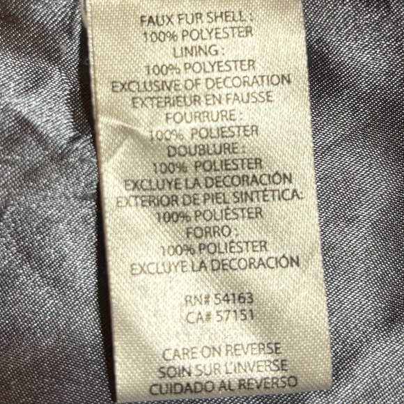 Calvin Klein Women's Faux-Fur Zip-Front Coat - Blue - Size 2X - Picture 10 of 10